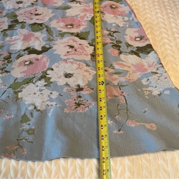 Donna Rocco Women Knitted Sleeveless Floral Midi Dress -Size Large A-line - Picture 6 of 10